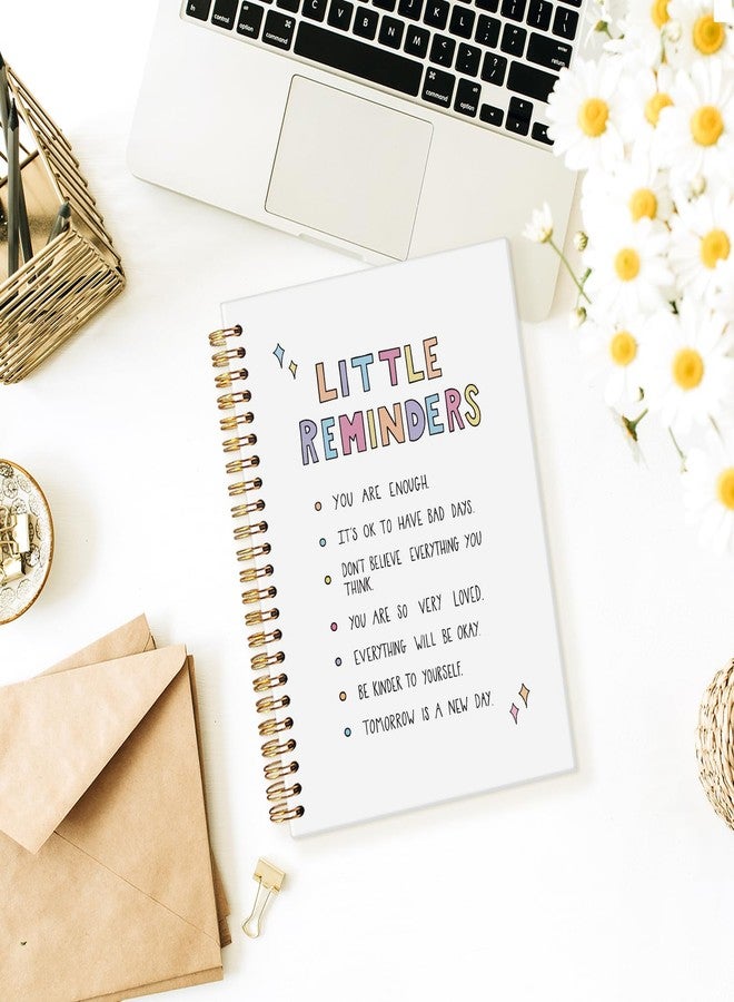 Wheatwin Inspirational Motivational Gifts for Women Girls Students Teachers, Little Reminders Notebook Journal, Mental Health Journal, Employee Appreciation Gifts 5.5x8.3 - Image 2